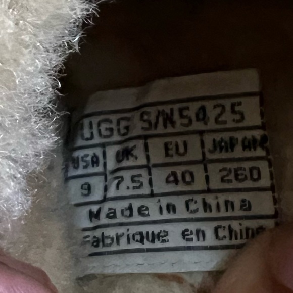 Ugg Australia Kalie Womens Brown Leather Sheepskin Clogs Sz US 9 S/N 5425 - Picture 10 of 10